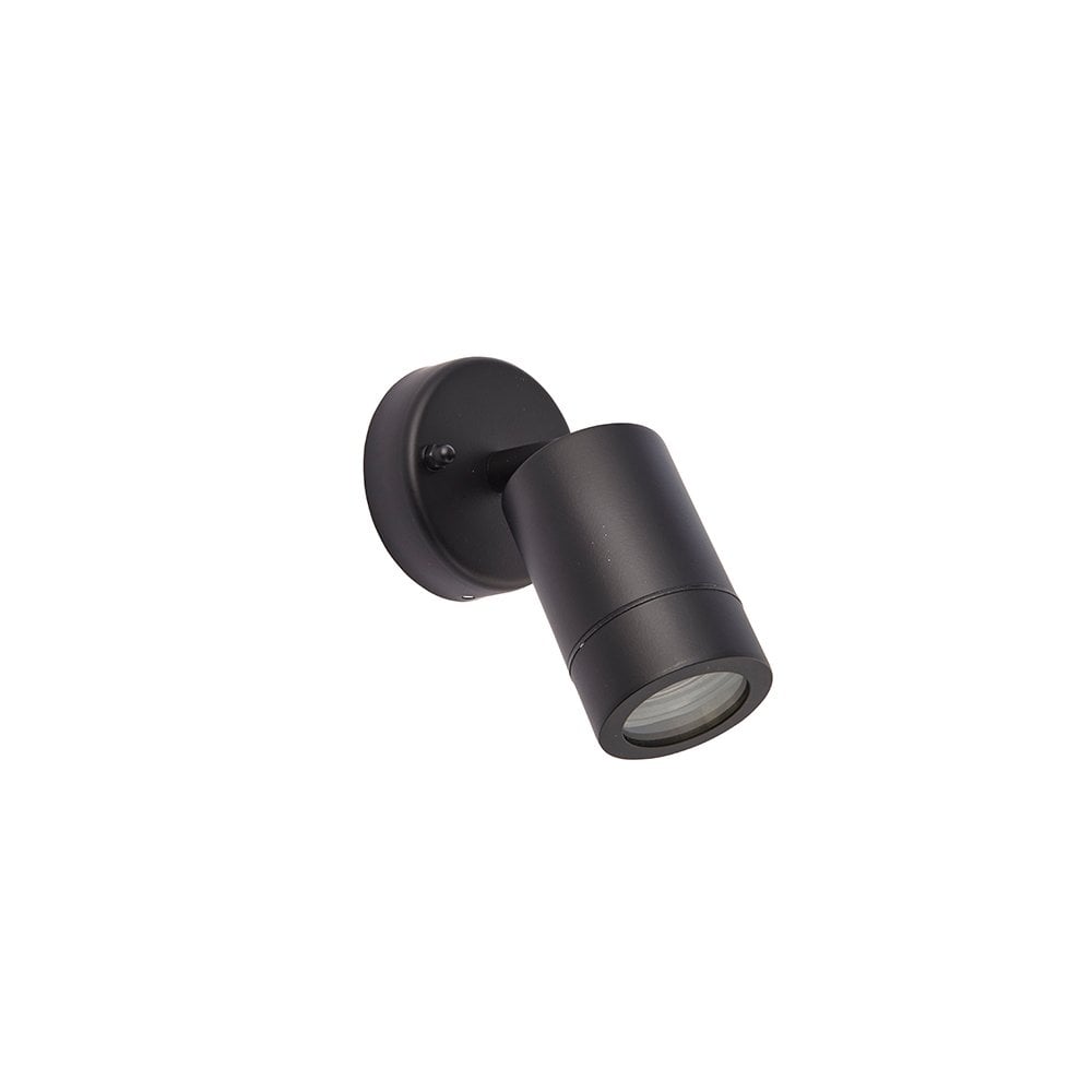 Palin Single Spotlight in Matt Black Finish IP44