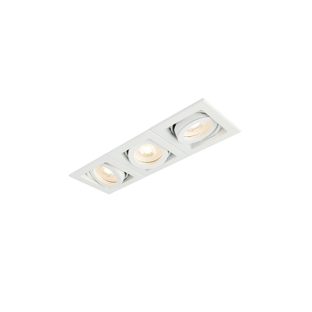 Xeno Triple Downlight in Matt White