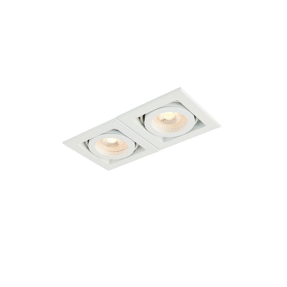 Xeno Twin Downlight in Matt White