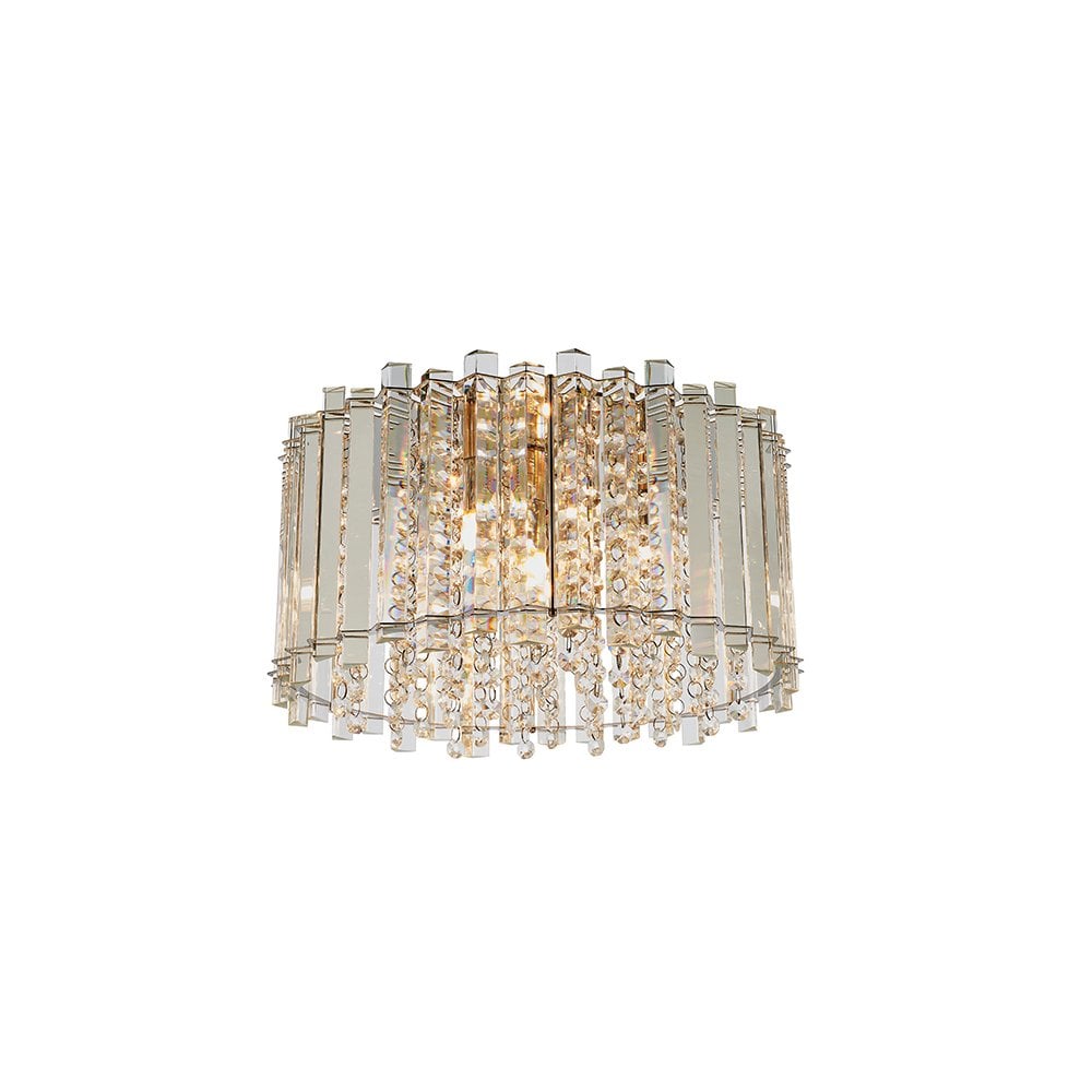 Hanna Crystal 4 Light Flush Fitting