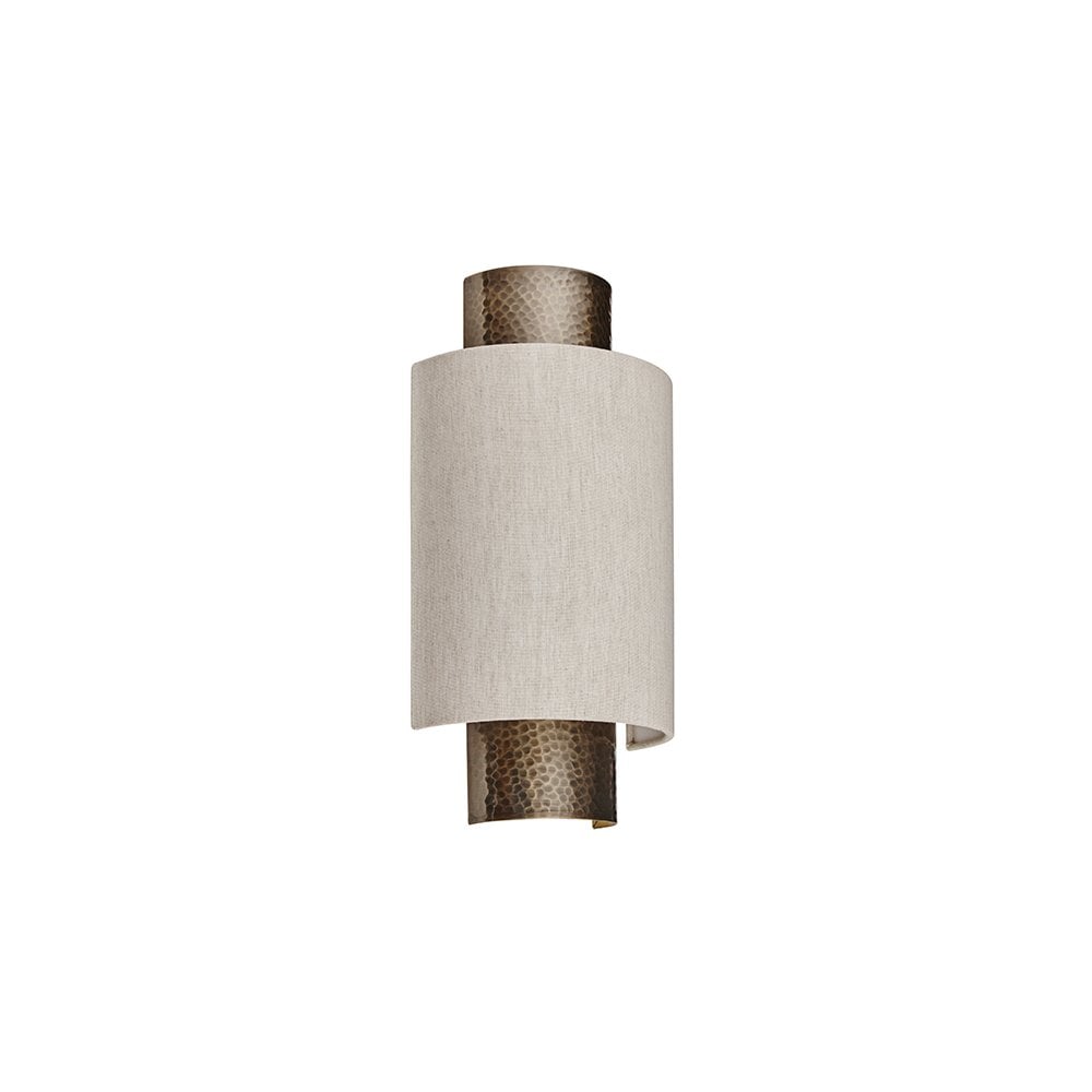 Indara Bronze Wall Light C/W Shade