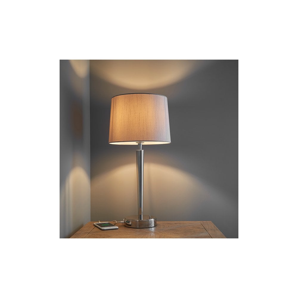 Syon Table Lamp with USB Port