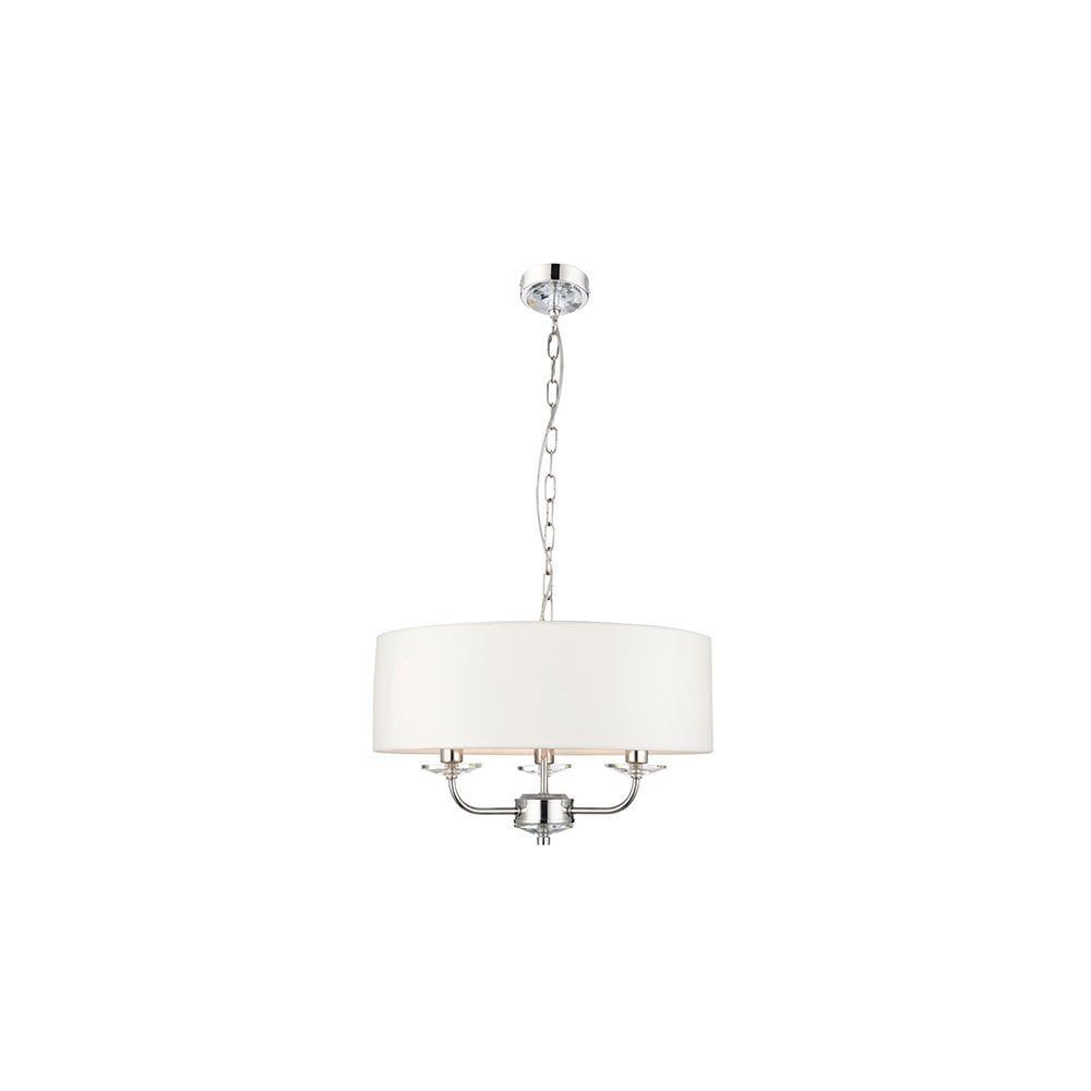 Nixon 3 Light Ceiling Pendant in Nickel Finish