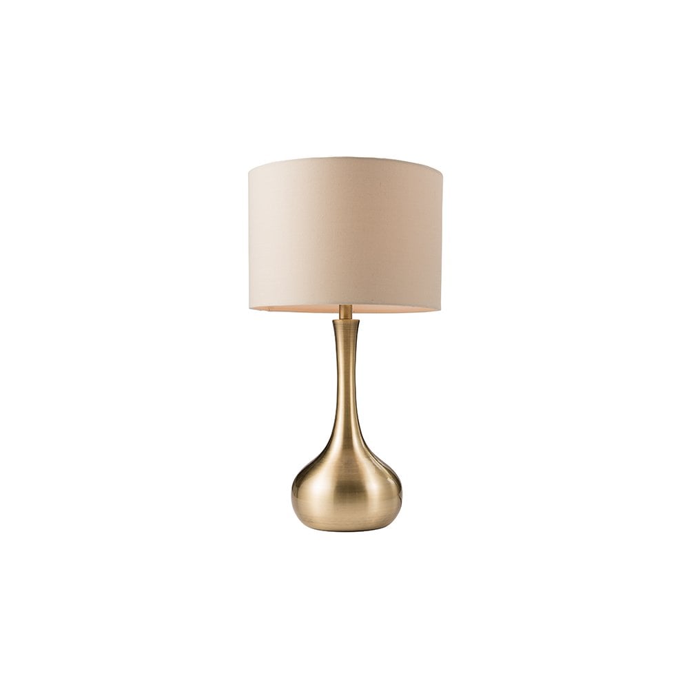 Piccadilly Touch Table Lamp in Brass C/W Shade