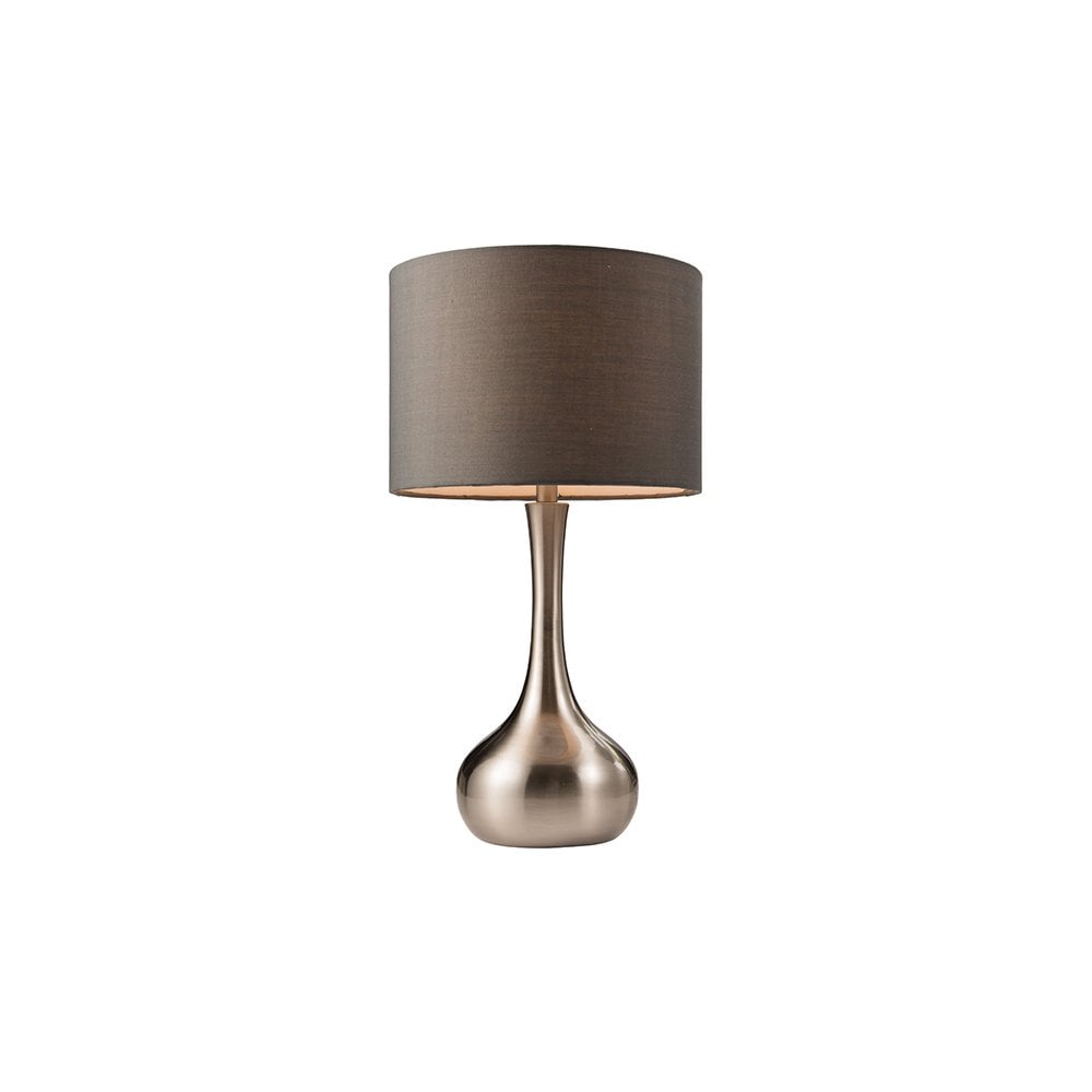Piccadilly Touch Table Lamp in Nickel C/W Shade