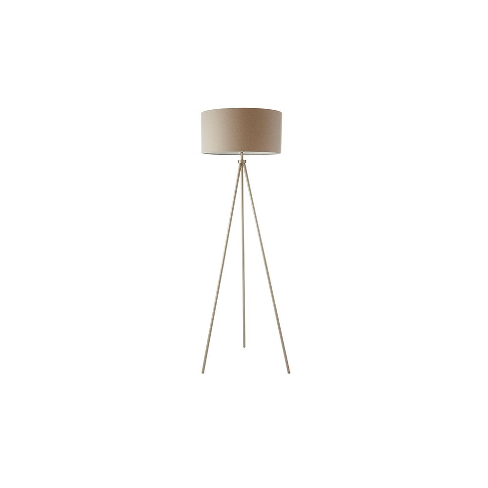 Tri Floor Lamp in Nickel C/W Shade