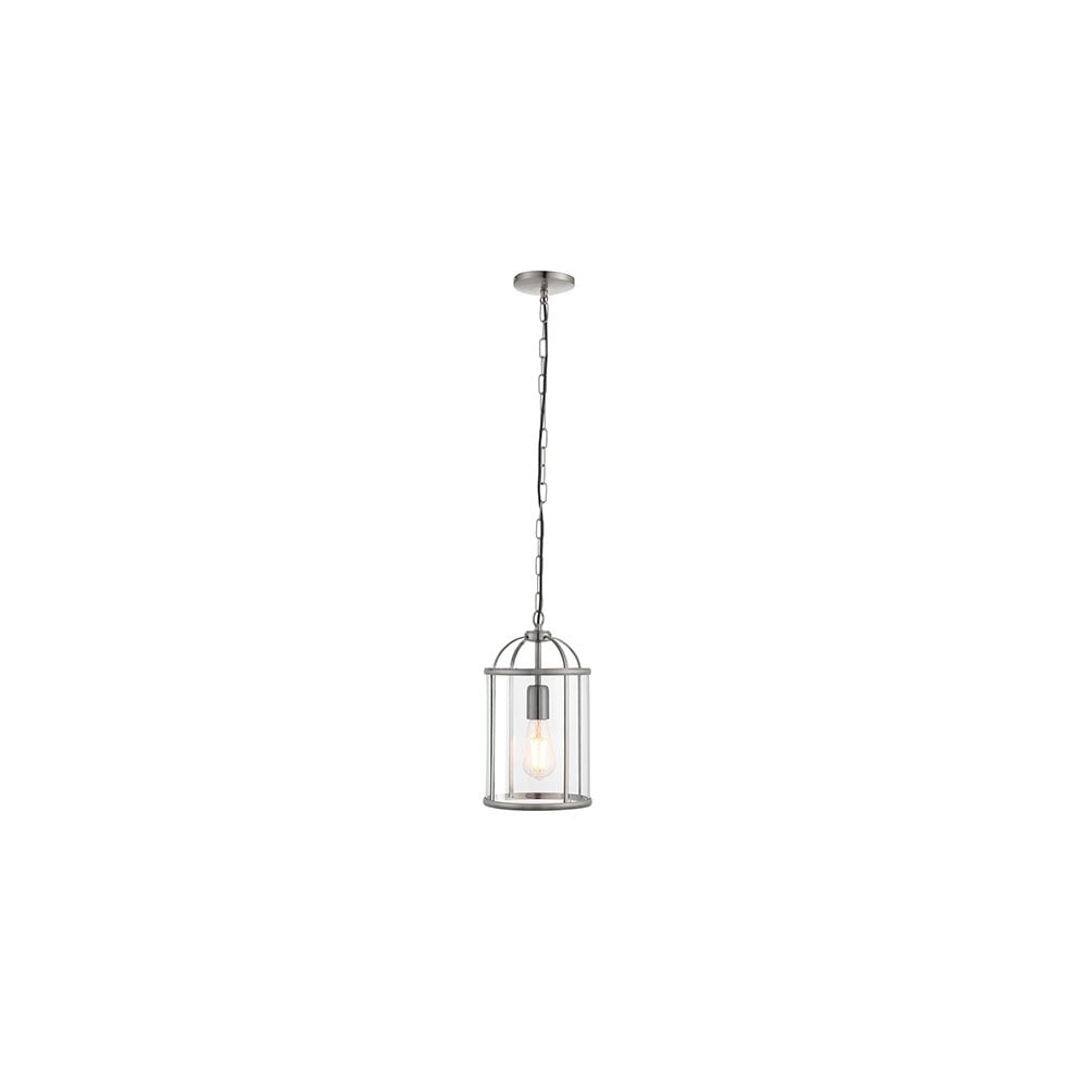 Lambeth Single Lantern in Satin Nickel
