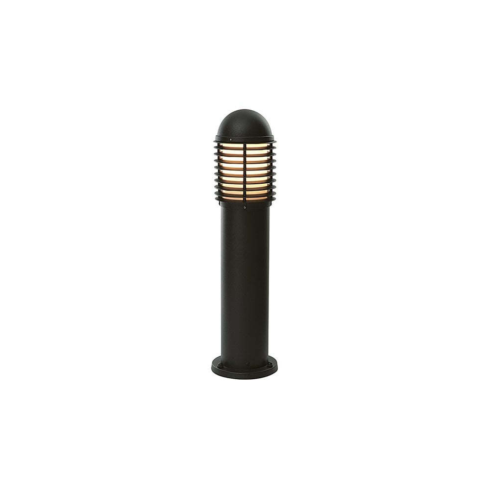 Louvre Bollard in Black Finish IP44 H 650mm
