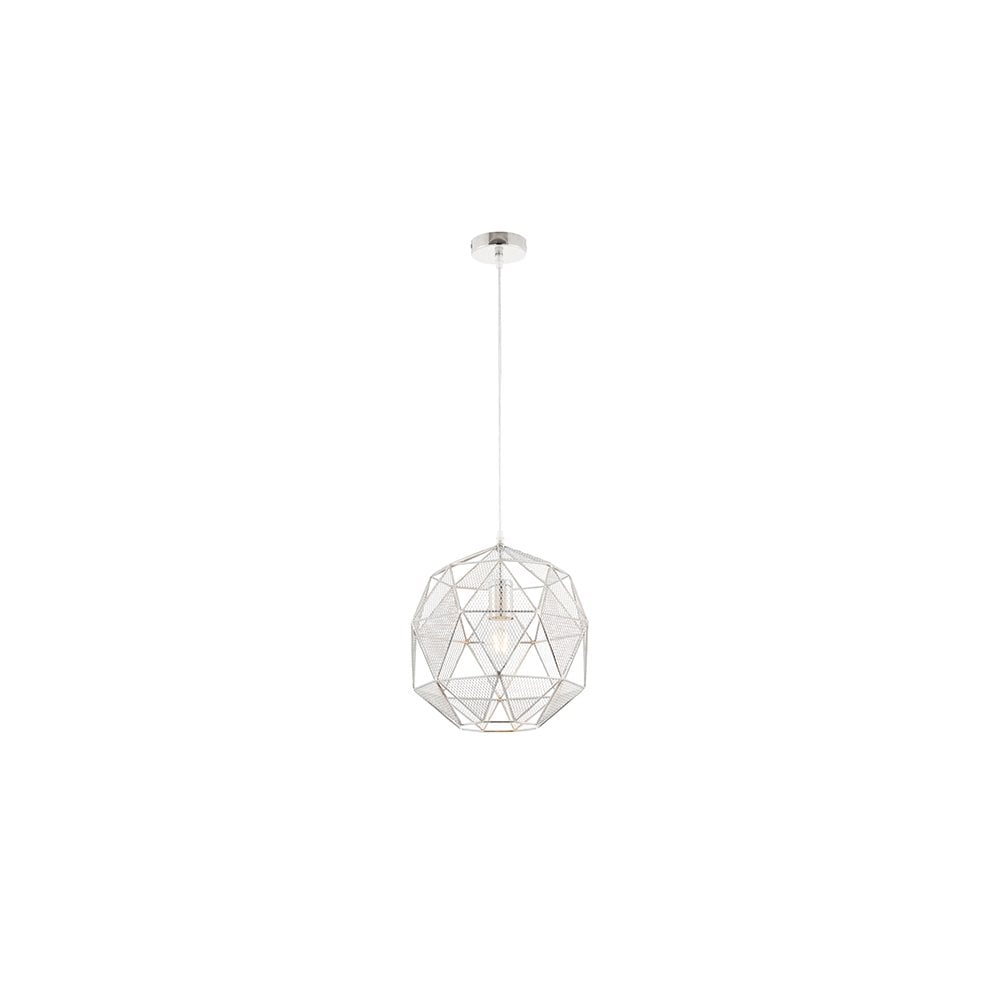 Armour Single Pendant in Chrome Finish