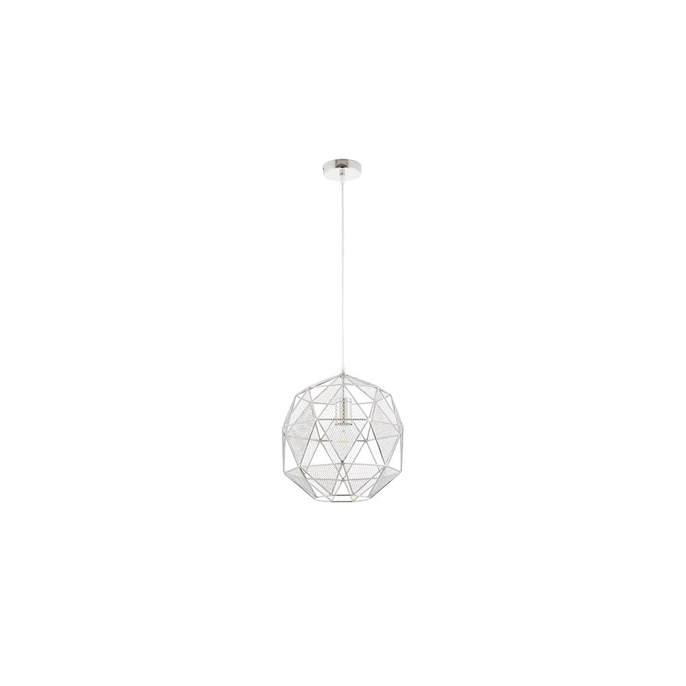 Armour Single Pendant in Chrome Finish