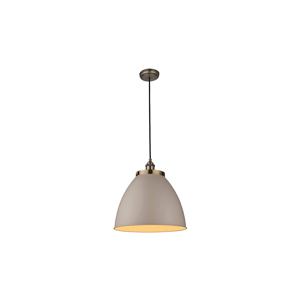 Franklin Single Pendant in Taupe Dia 335mm