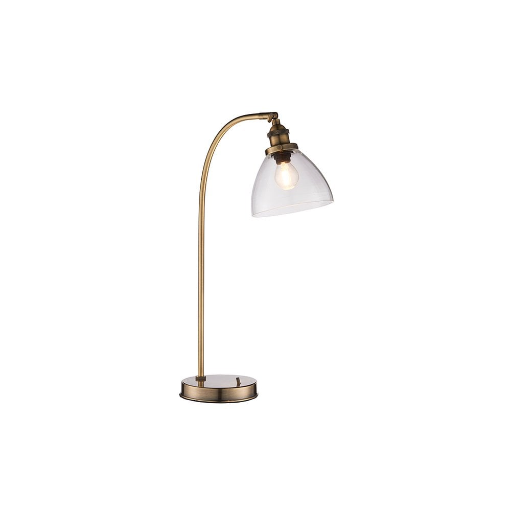 Hansen Table Lamp in Antique Brass