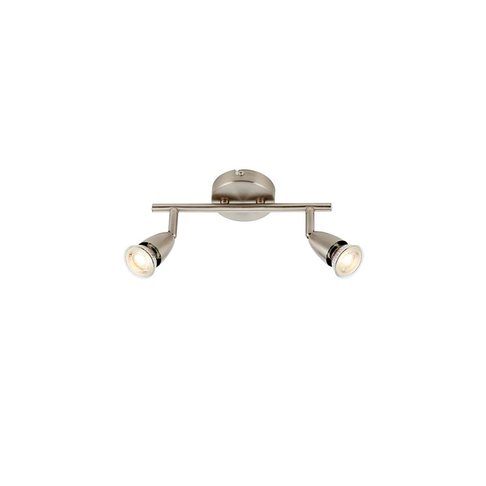 Amalfi 2 Light Spotlight Bar in Satin Nickel