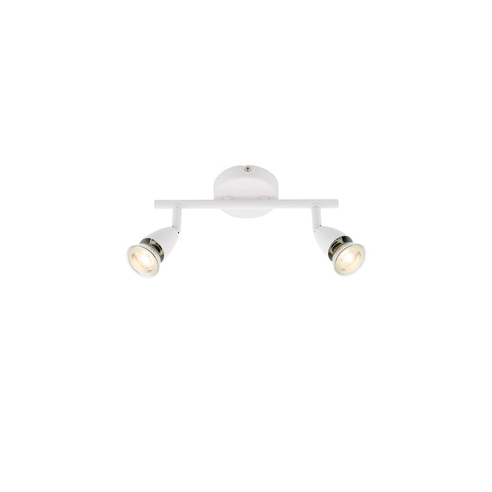 Amalfi 2 Light Spotlight Bar in Gloss White