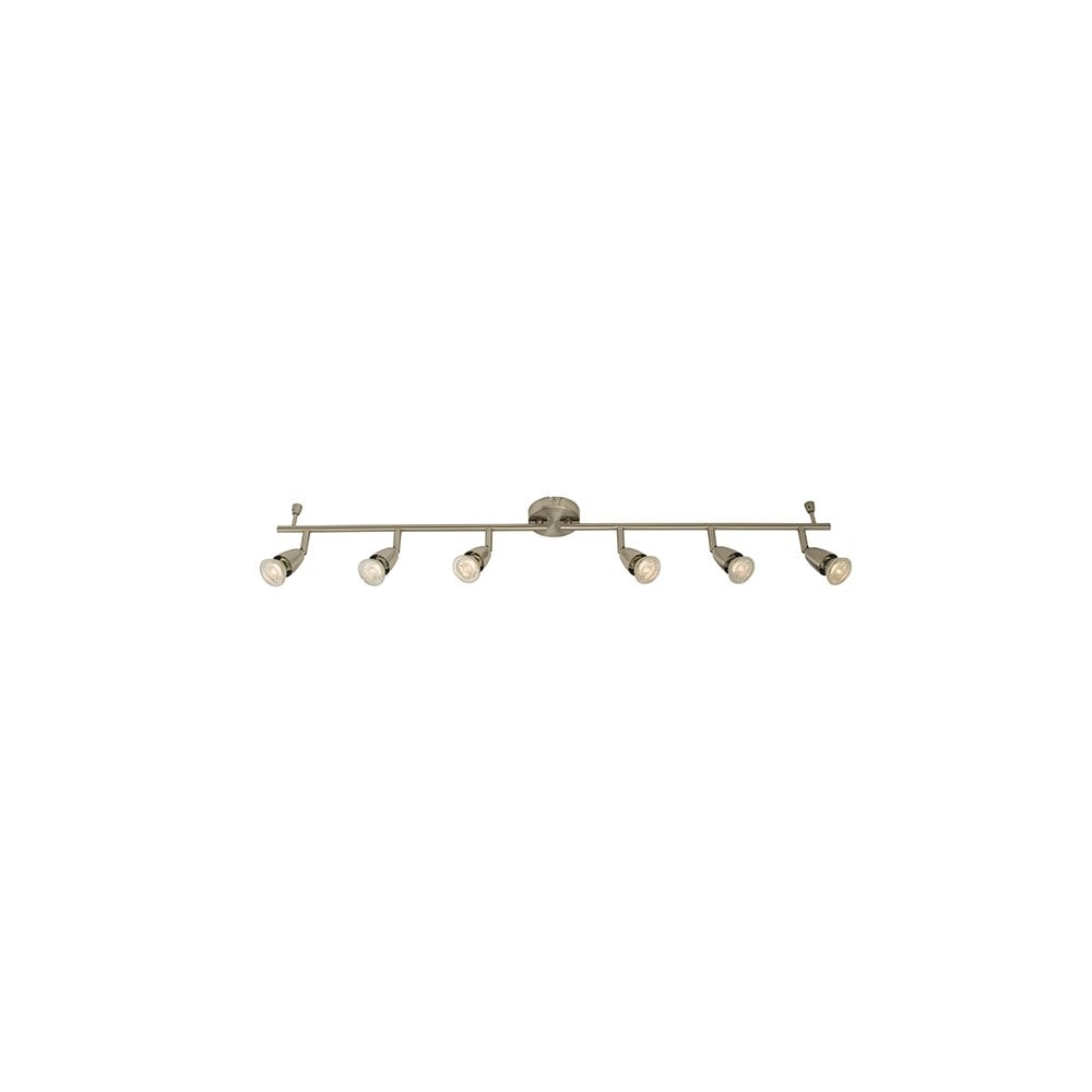 Amalfi 6 Light Spotlight Bar in Satin Nickel