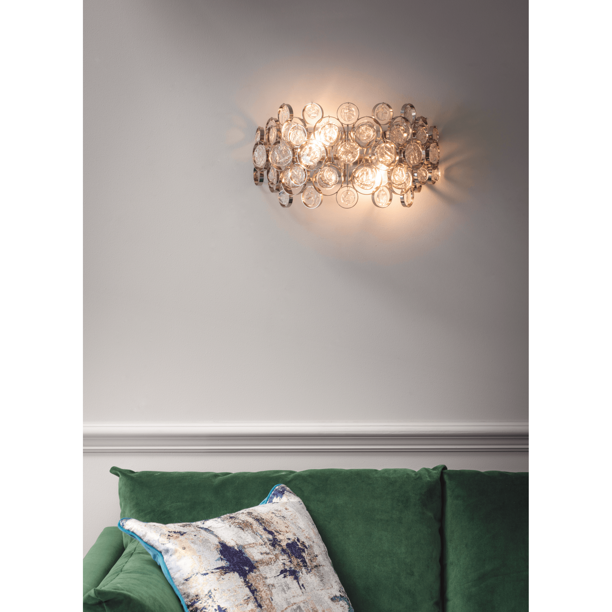 Marella Wall Light in Nickel Finish