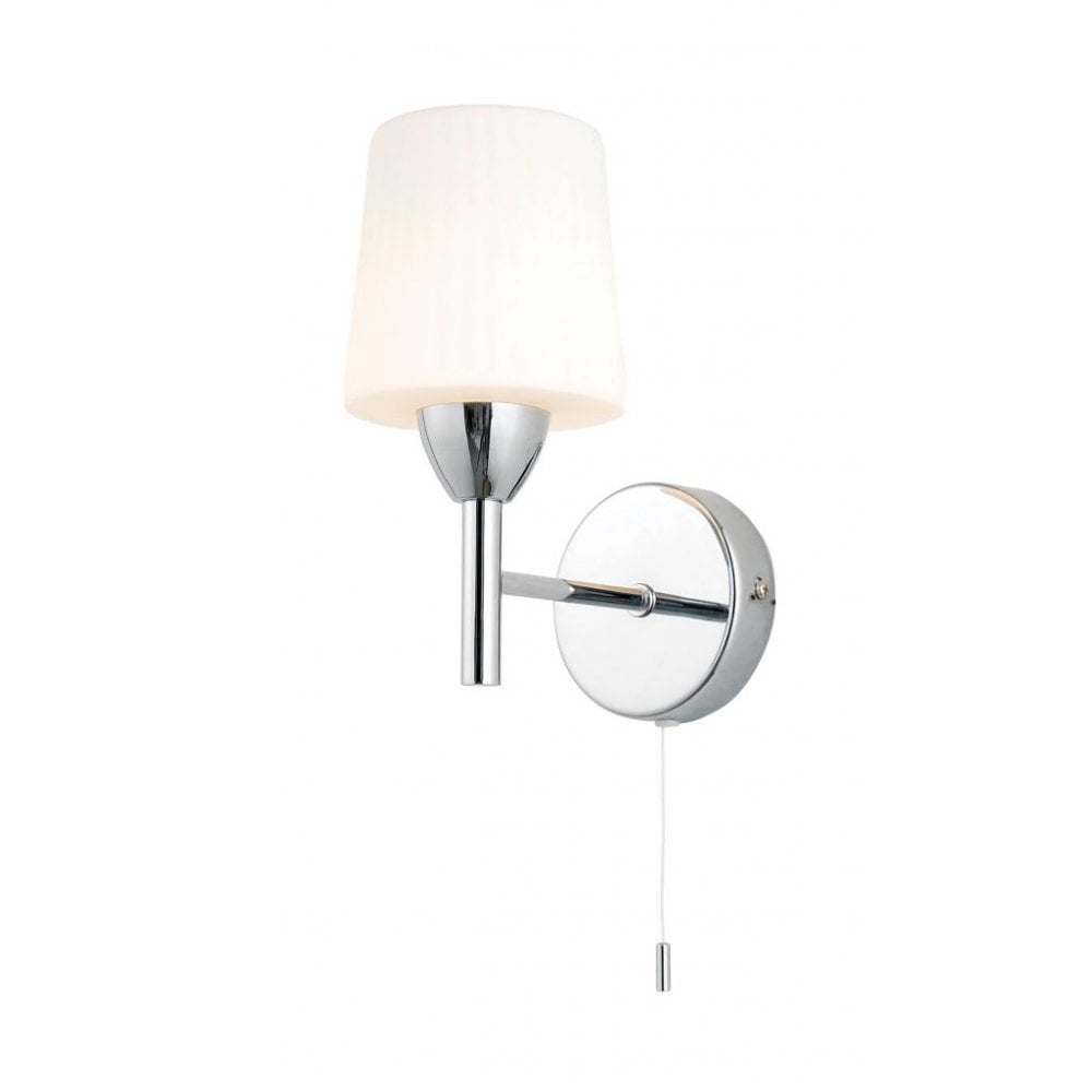 AQUARIUS Ribbed Glass Bathroom Wall Fitting