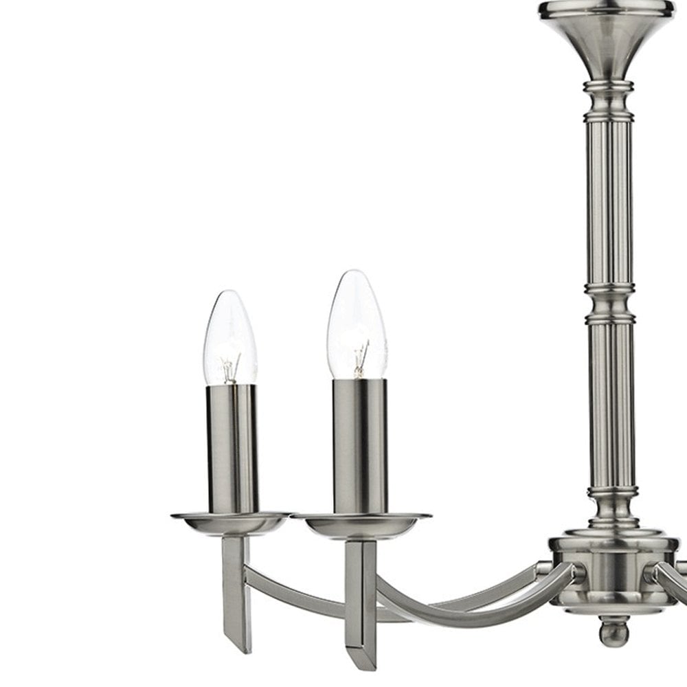 Ambassador 5 Light Dual Mount Pendant Satin Chrome