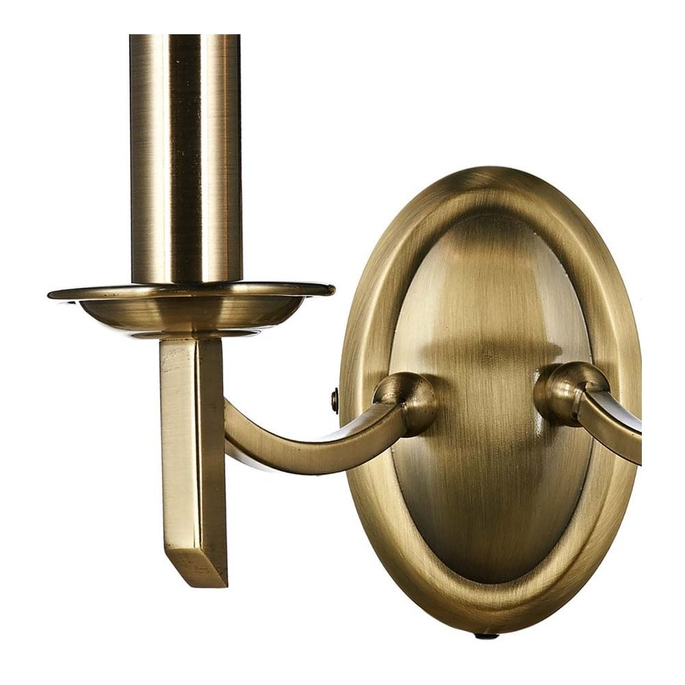 Ambassador Double Wall Bracket Antique Brass