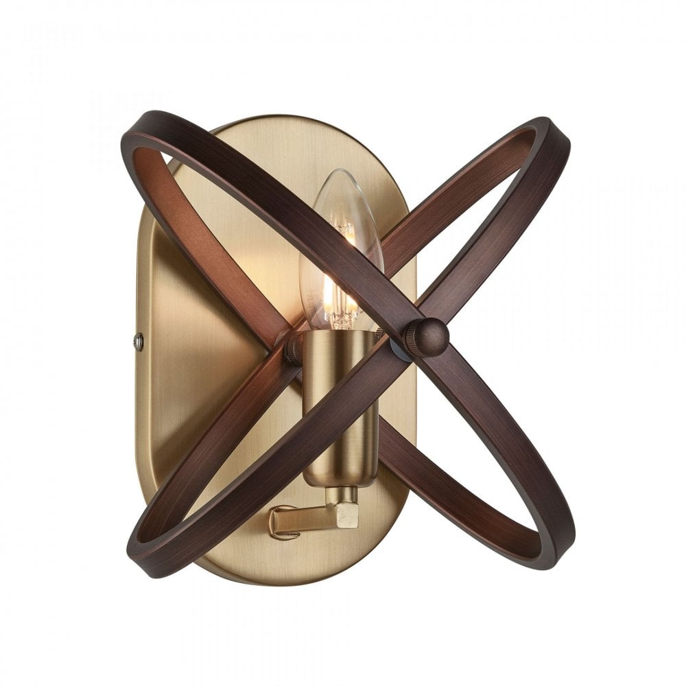 Hoopla 1 Light Wall Light Bronze