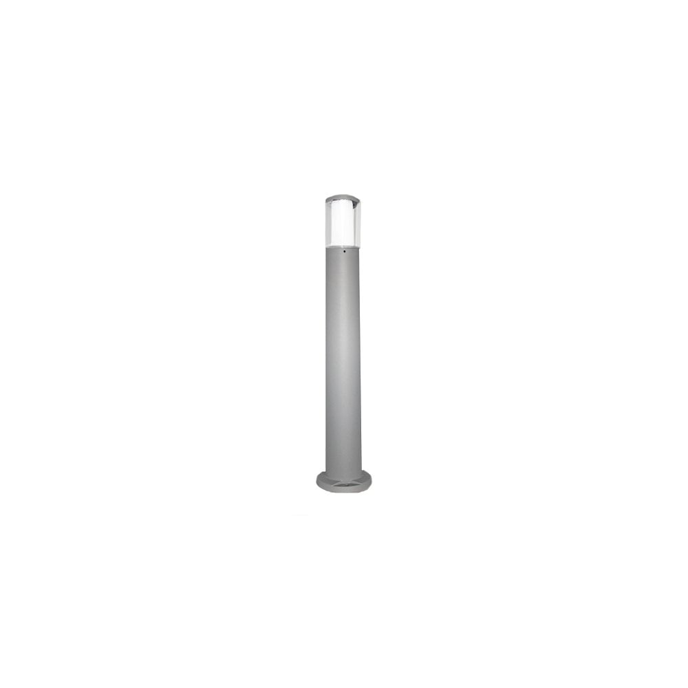 Carlo 800mm Grey Clear LED 3.5W Bollard Post Light