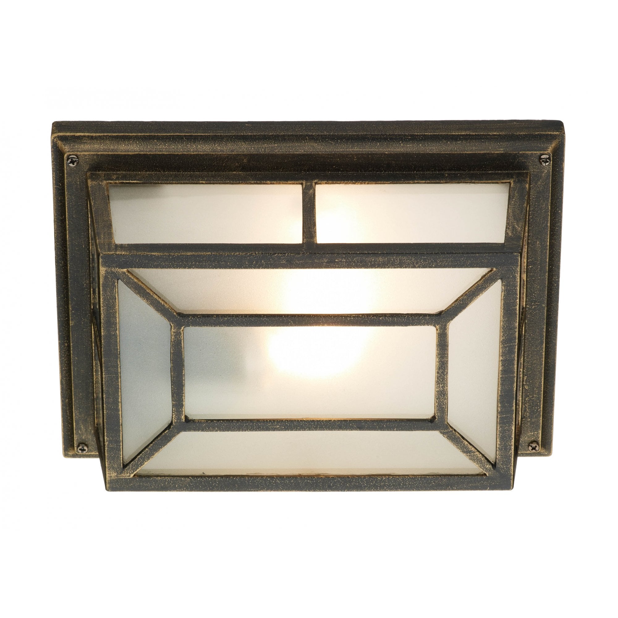 Trent Wall Bracket in Black & Gold IP44