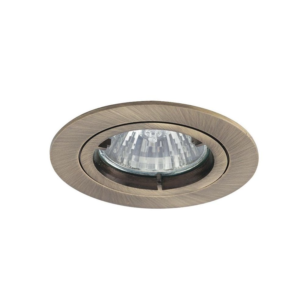 Twistlock GU10 Die Cast Downlight Antique Brass