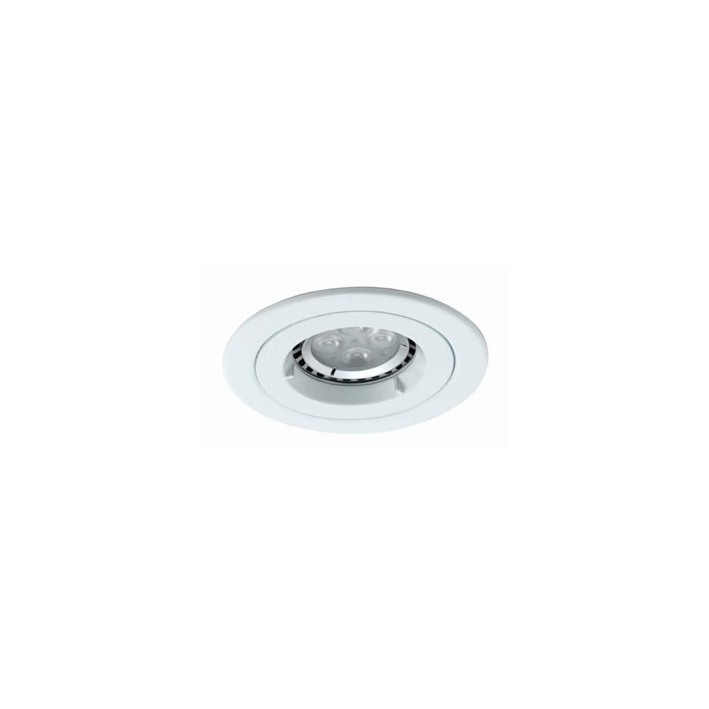 Twistlock IP65 GU10 Die Cast Downlight Matt White