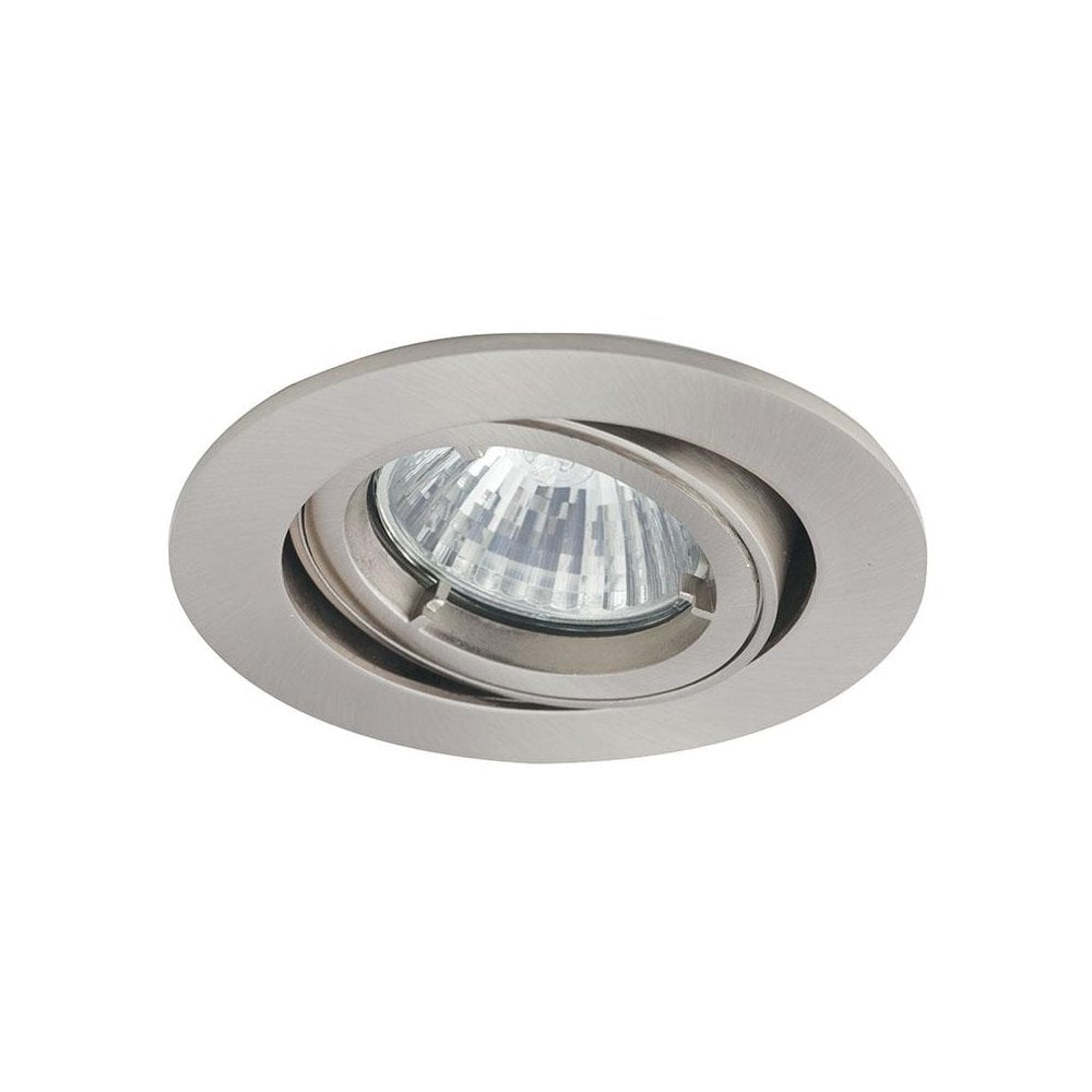 Twistlock GU10 Die Cast Gimbal Downlight Satin Chrome