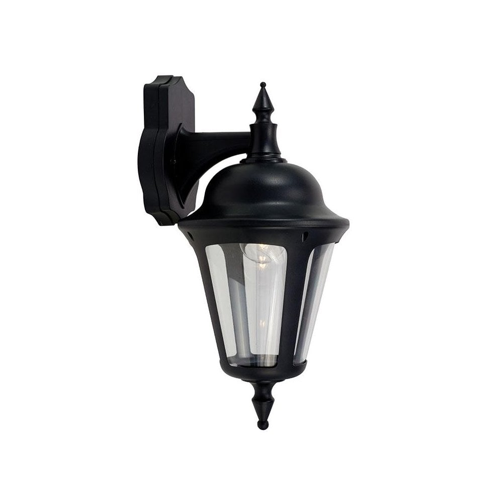 Latina Wall Lantern in Black Finish