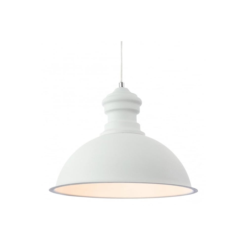 Aztec Pendant in White Finish