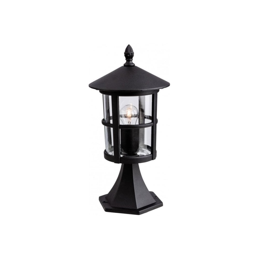 Stratford Pillar Light in Black Finish