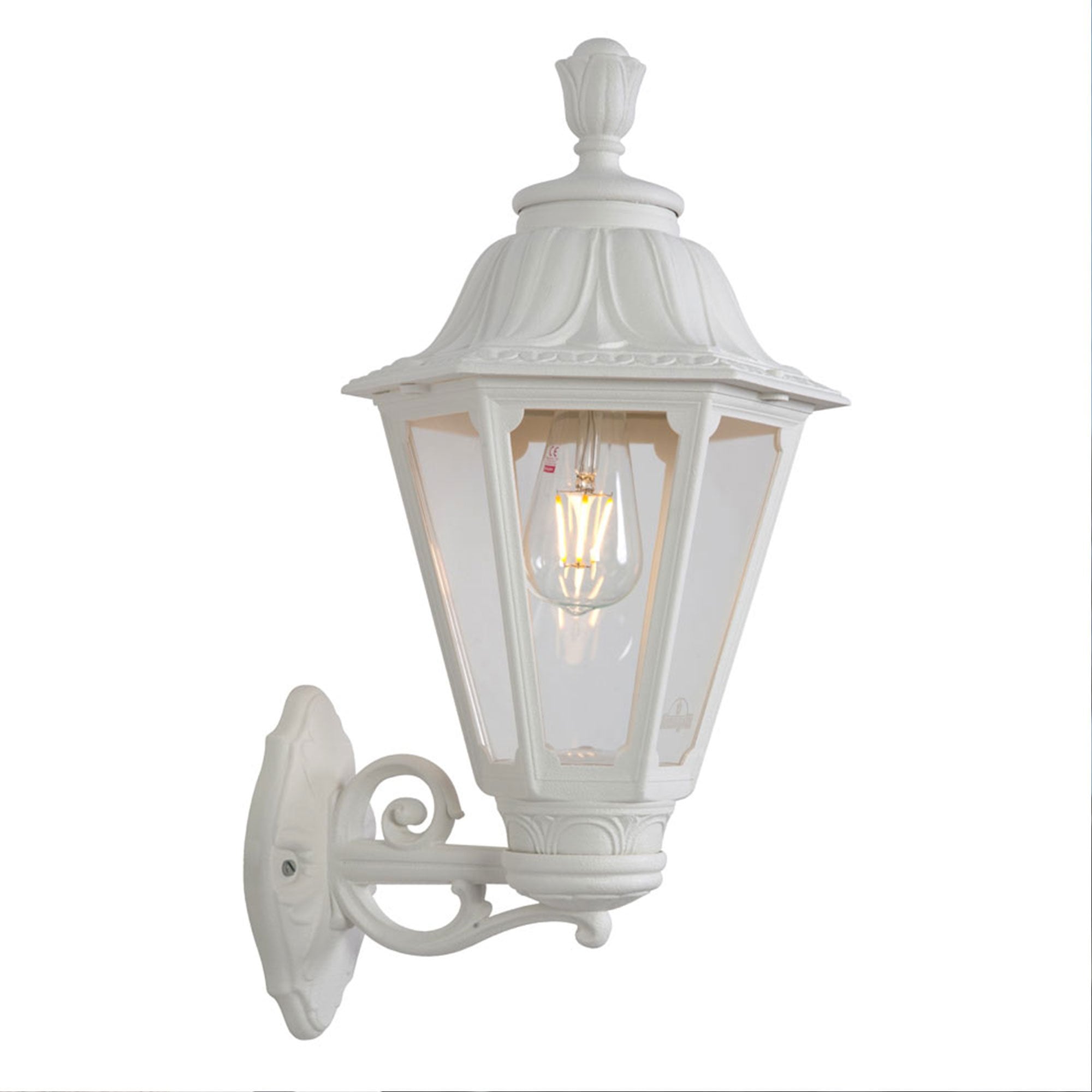 Bisso Rut E27 White Wall Lantern