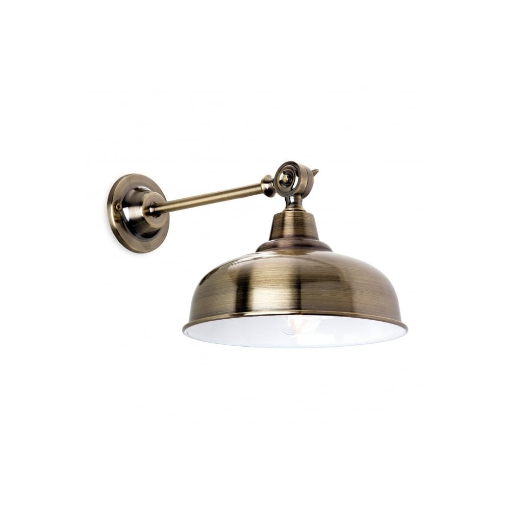 Preston Wall Light in Antique Brass Finish