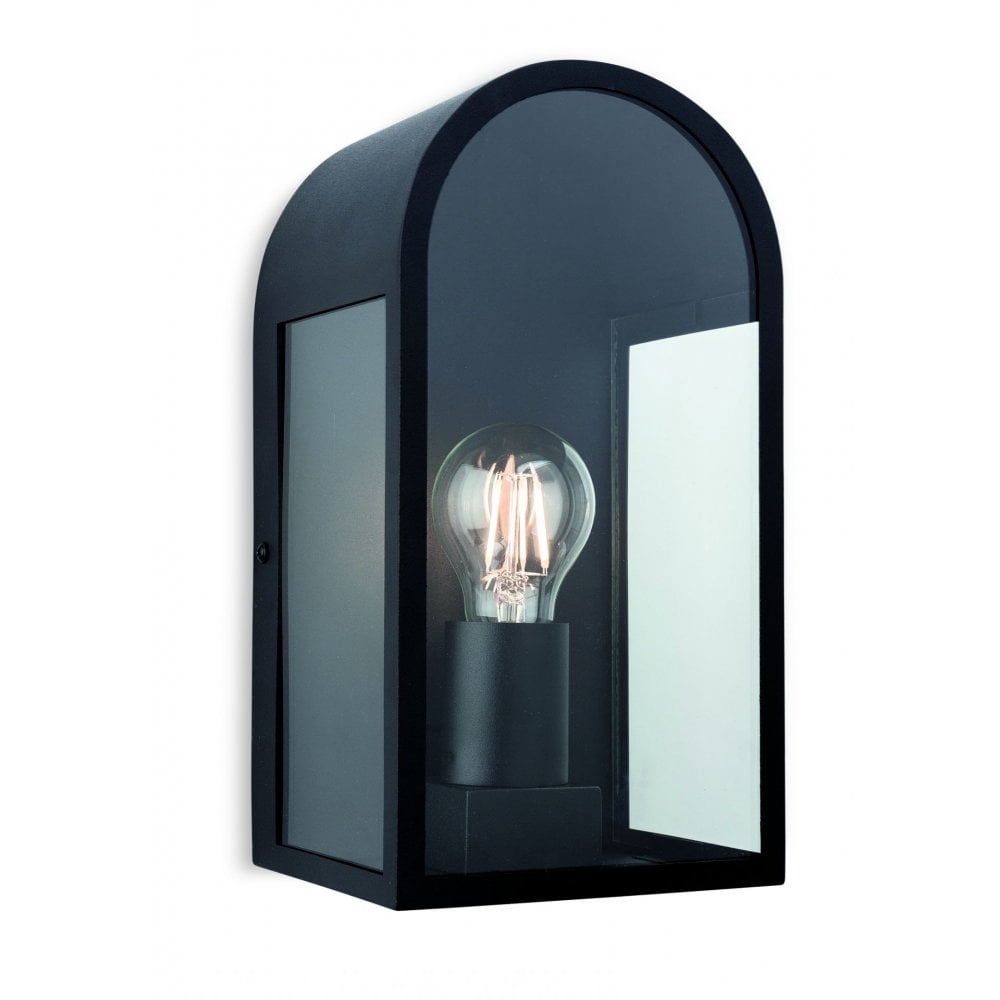 Eva Outdoor Wall Light in Black Finish IP44