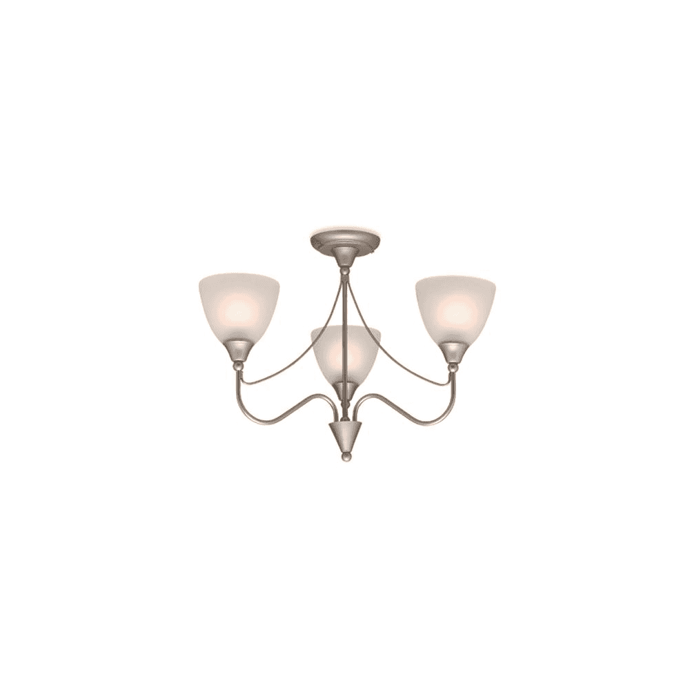 Santana 3 Light Flush Fitting
