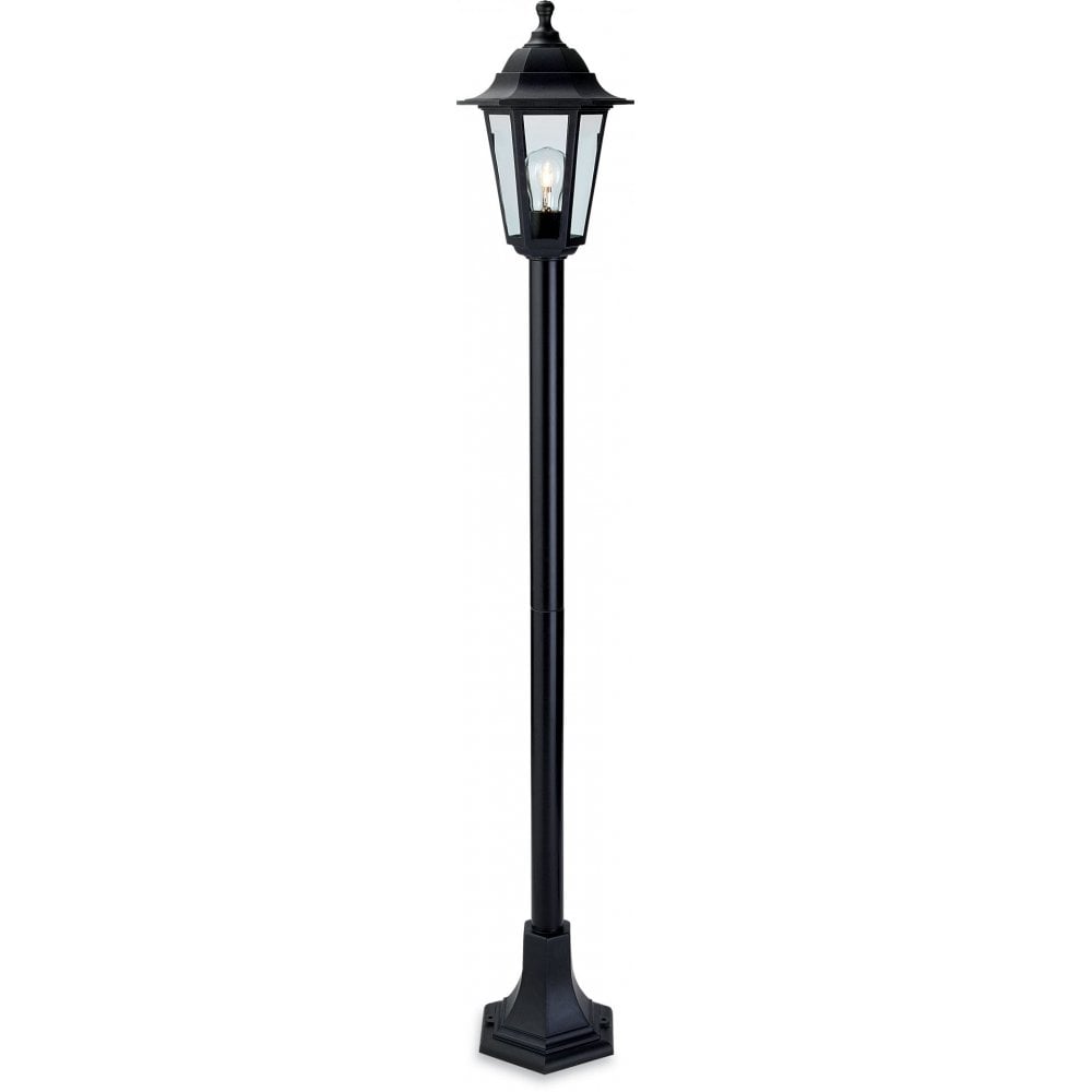 Malmo Post Light in Black with 4 Panel Head