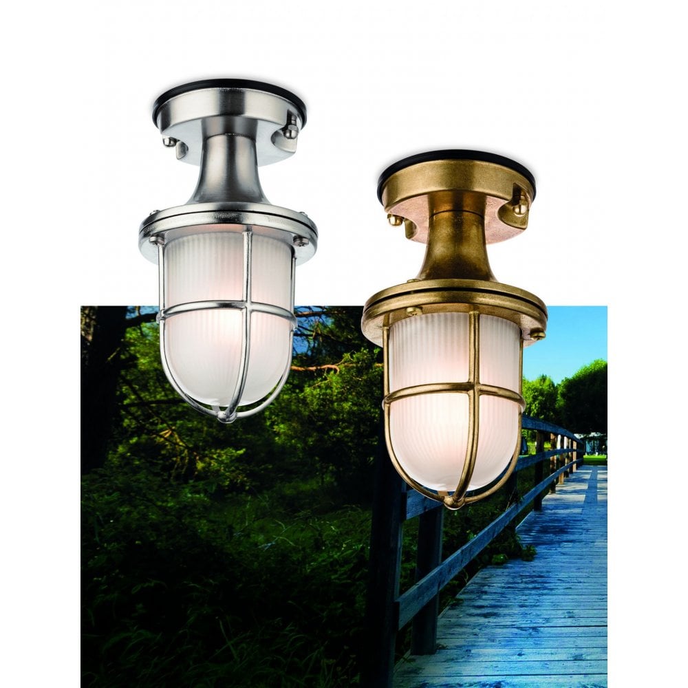 Nautic Outdoor Light in Nickel Finish IP54