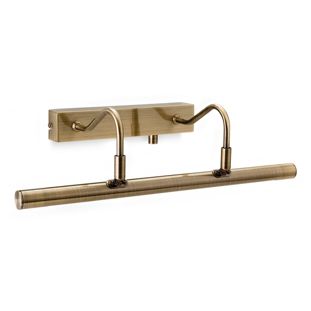 455mm Antique Brass Dimmable LED Picture Light