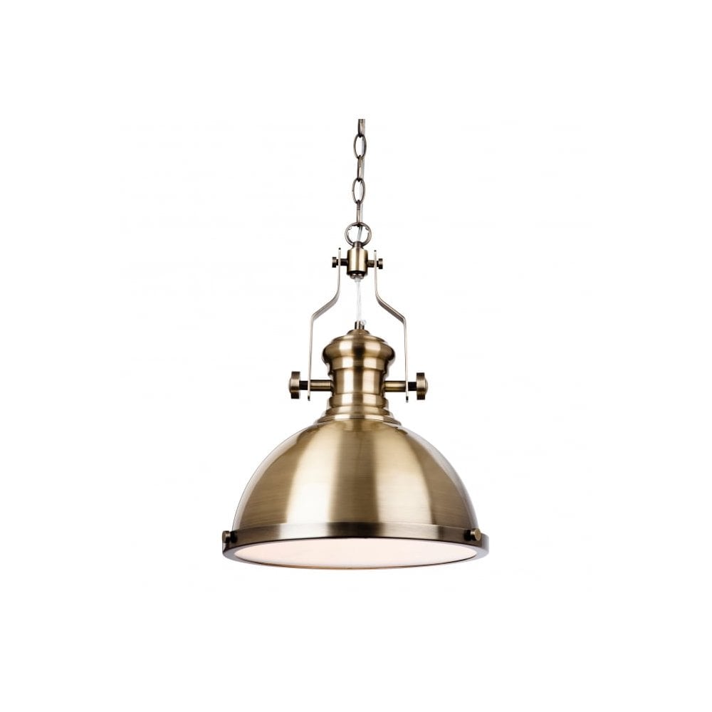 Albion Pendant in Antqiue Brass Finish