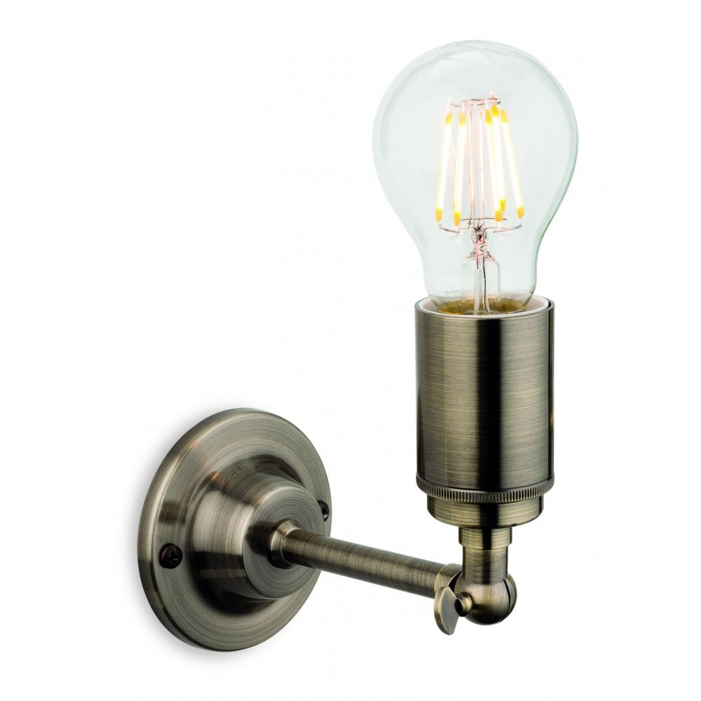 Indy Wall Light in Antique Brass Finish