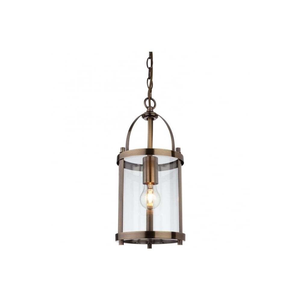 Imperial Single Lantern in Antique Brass