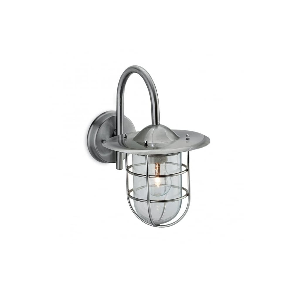 Cage Outdoor Wall Light in Stainless Steel Finish