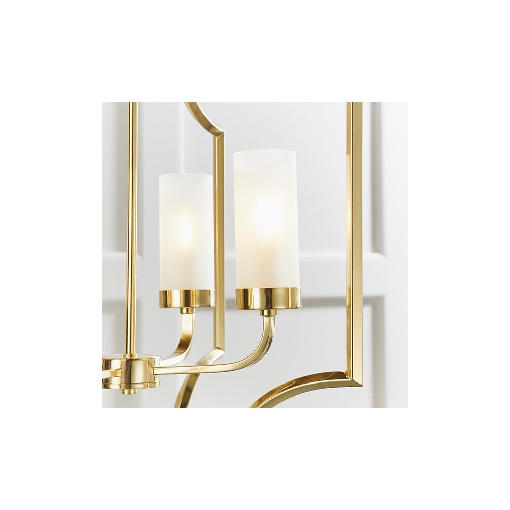 Edrea 4 Light Pendant in Satin Brass Finish