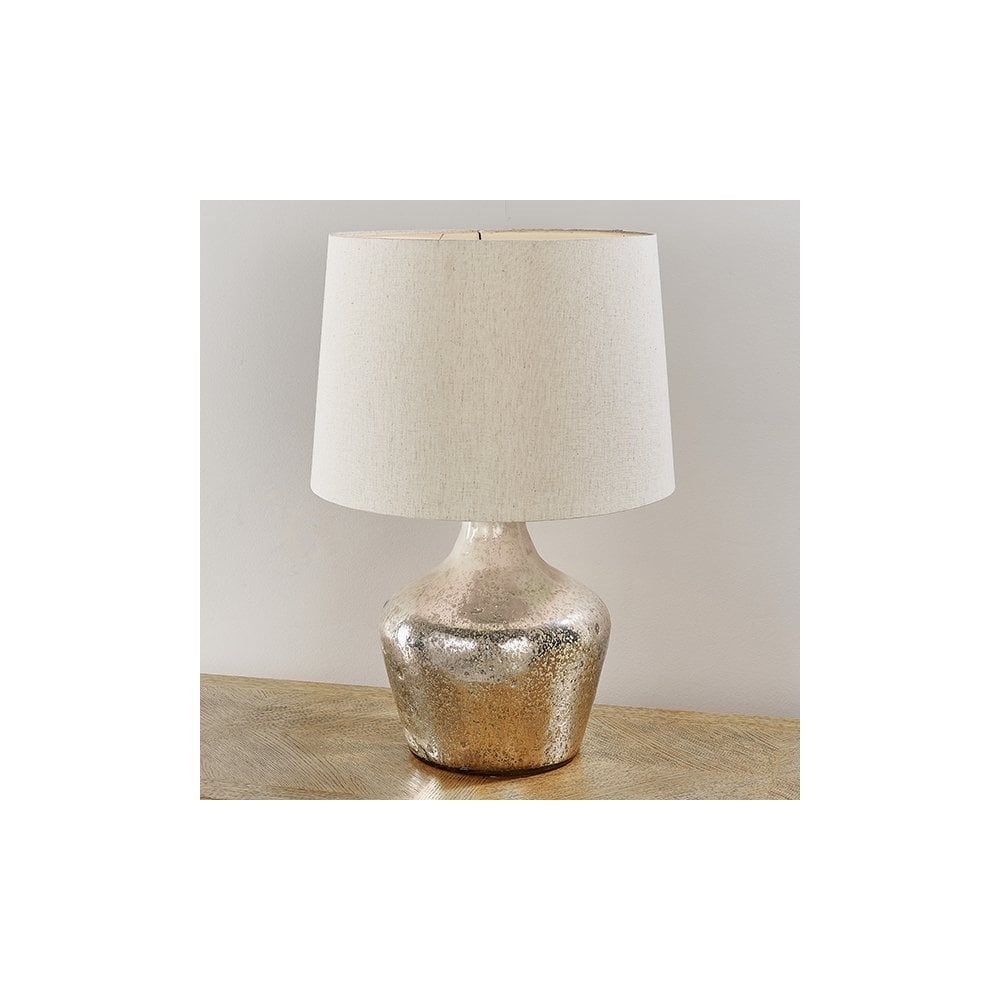 Meteora Vintge White Table Lamp C/W Shade
