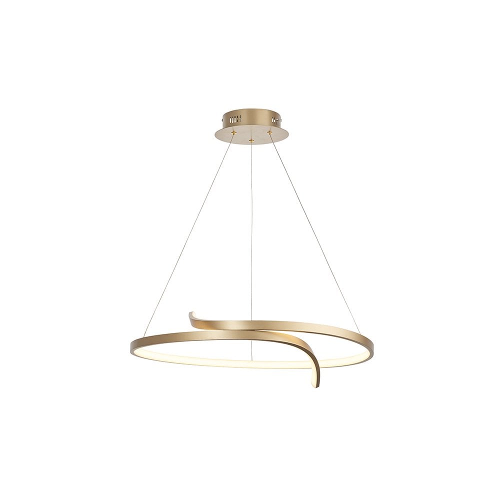 Rafe LED Pendant in Matt Brushed Gold