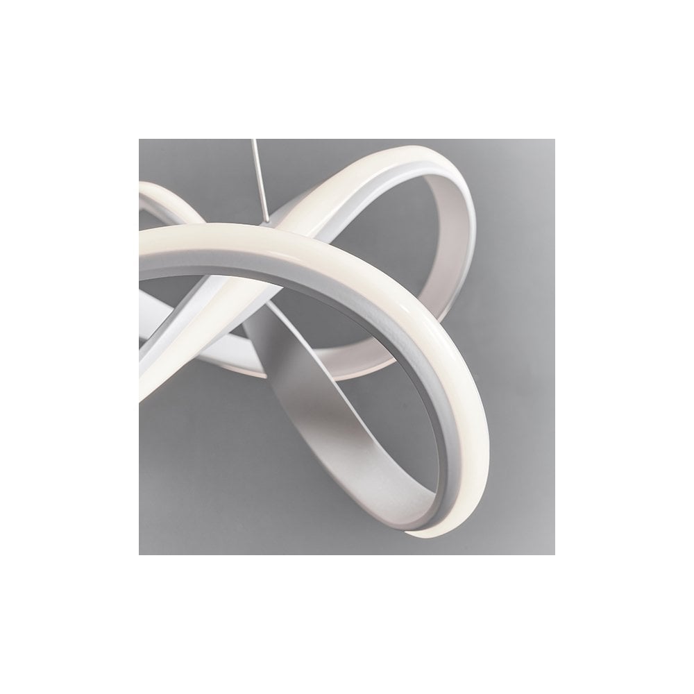 Synergy 44W LED Pendant in Sand White Finish Dia630mm