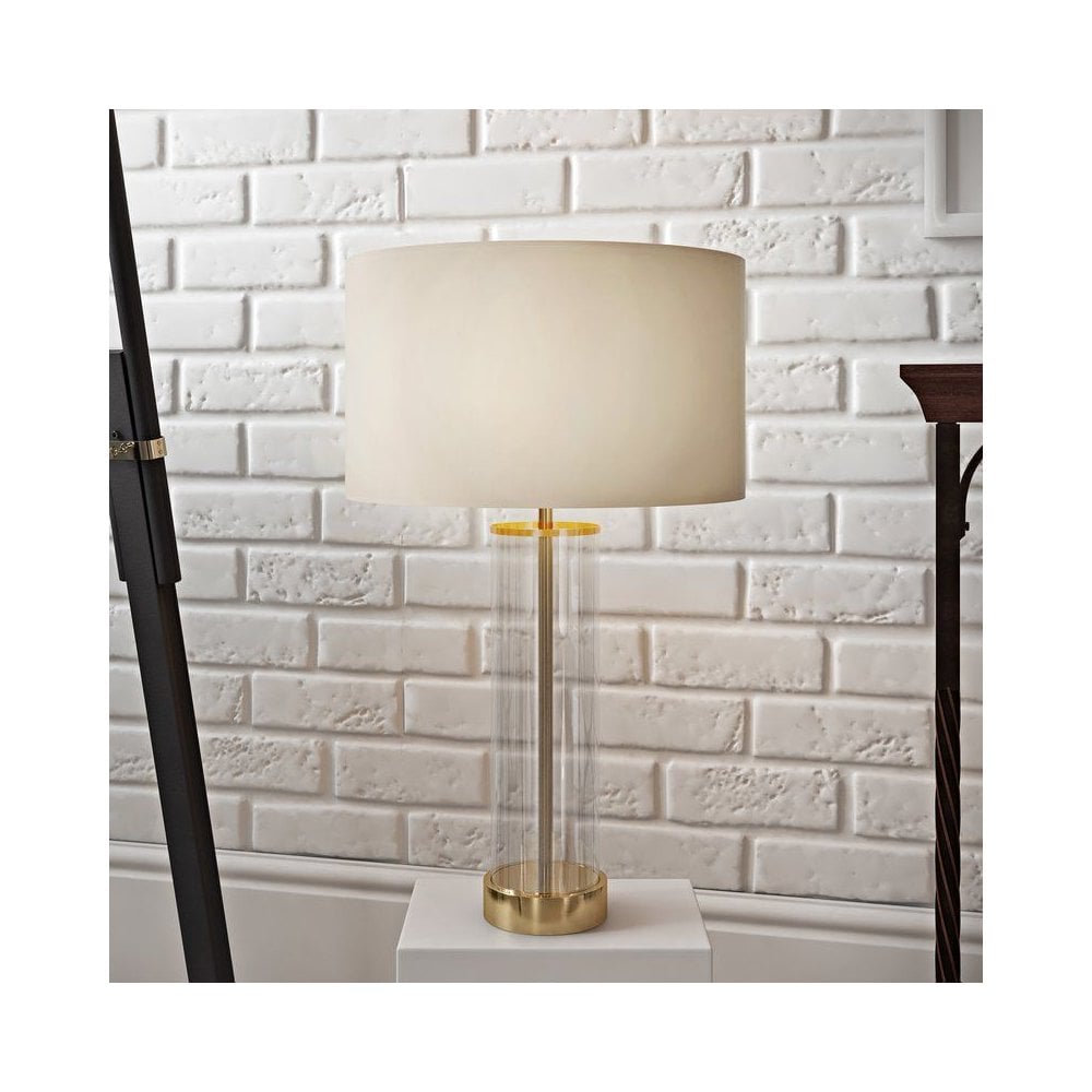 Lessina Table Lamp in Brass C/W Shade