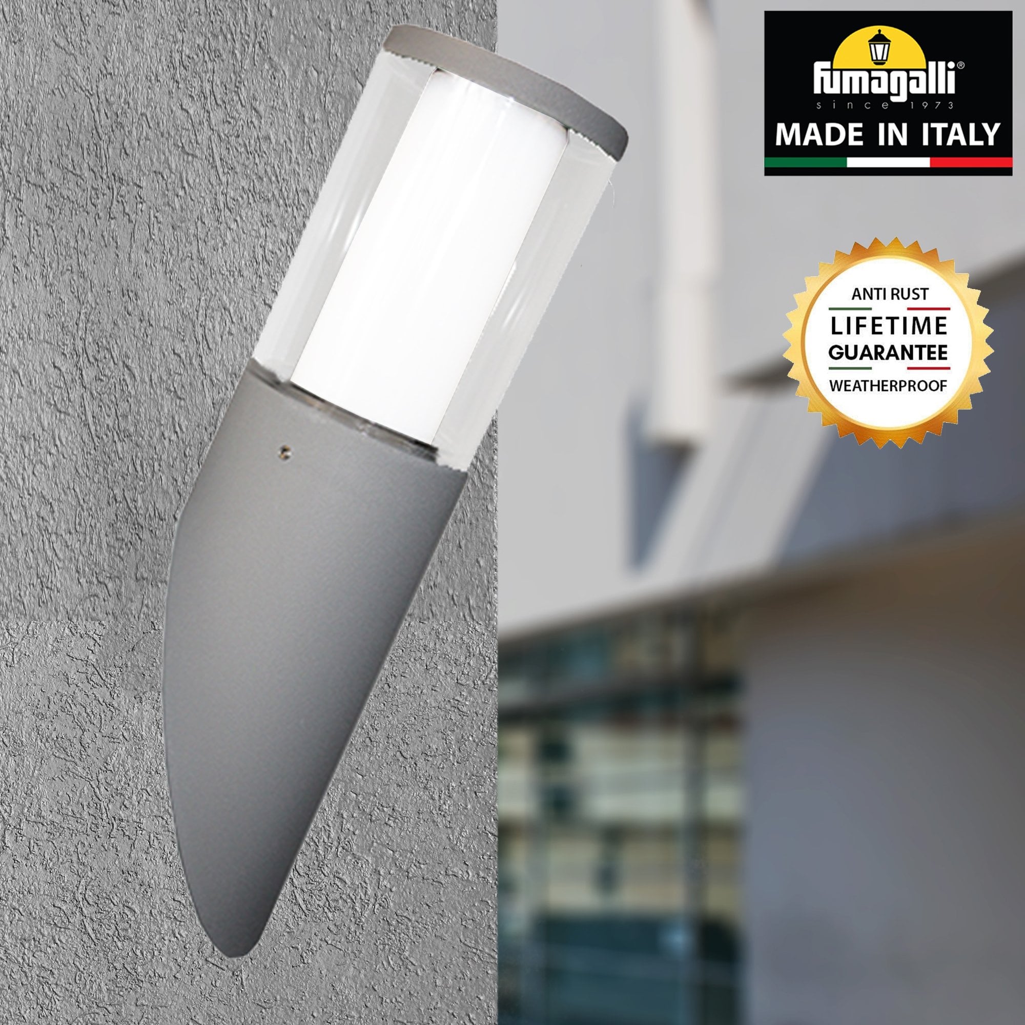 Carlo Grey Clear LED 3.5W Angled Wall Light