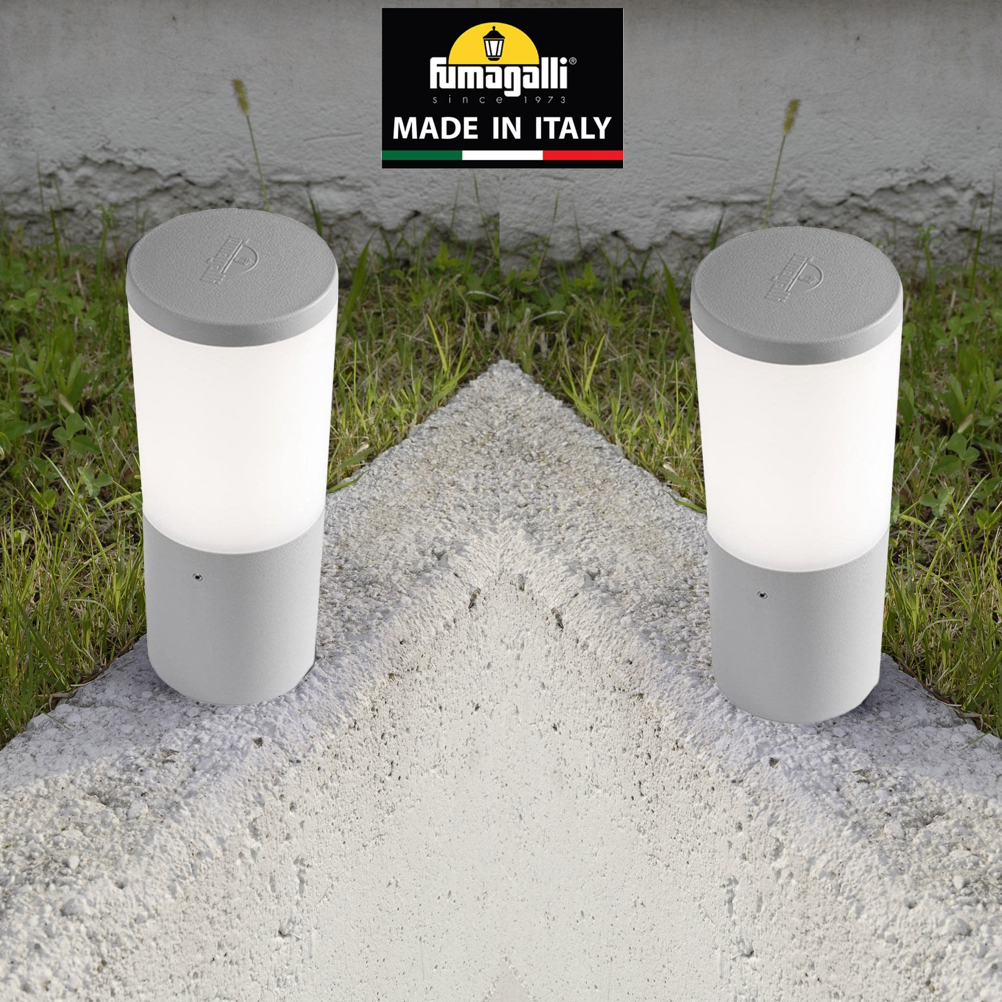 Amelia 250mm Grey Opal LED 6W Bollard Post Light
